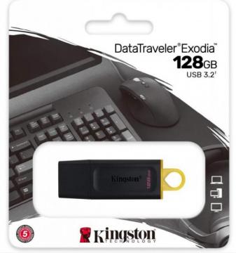 KINGSTON CHIAVETTA EXODIA USB 128GB 3.2/3.0/2.0 VELOCE DTX/128GB
